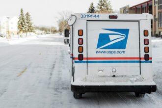 usps mail delivery winter storm