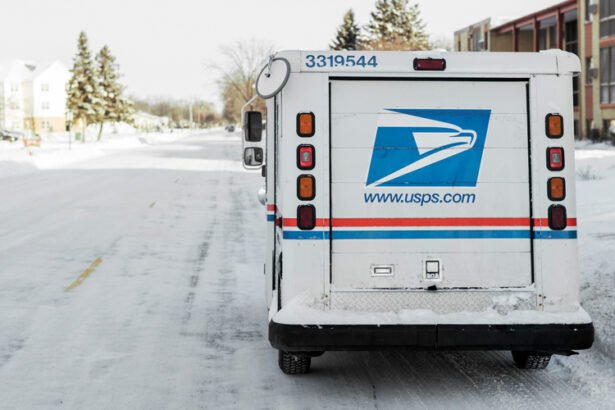 usps mail delivery winter storm