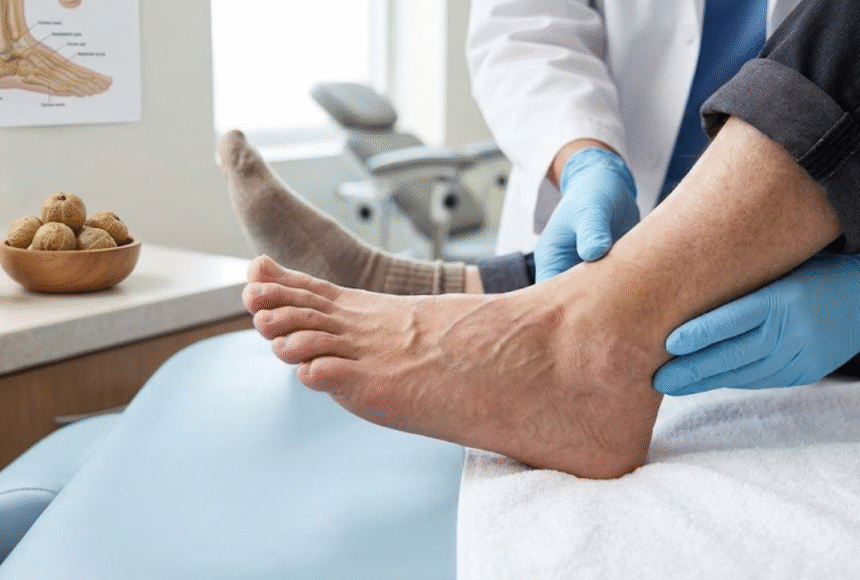 Amla fruit and herbal Ayurvedic ingredients for supporting neuropathy pain relief in foot and ankle nerve health