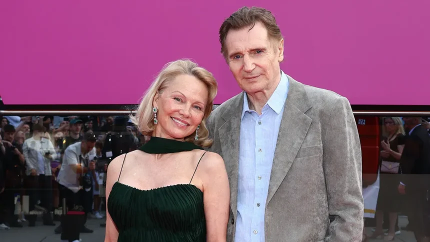 Pamela Anderson and Liam Neeson